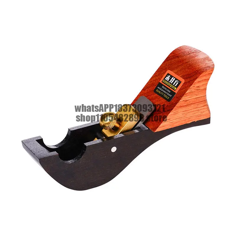 New Woodworking Ebony Mahogany Bottom Planer High-carbon Steel Handmade DIY Trimming Inner Circle Chamfering Woodworking Plane
