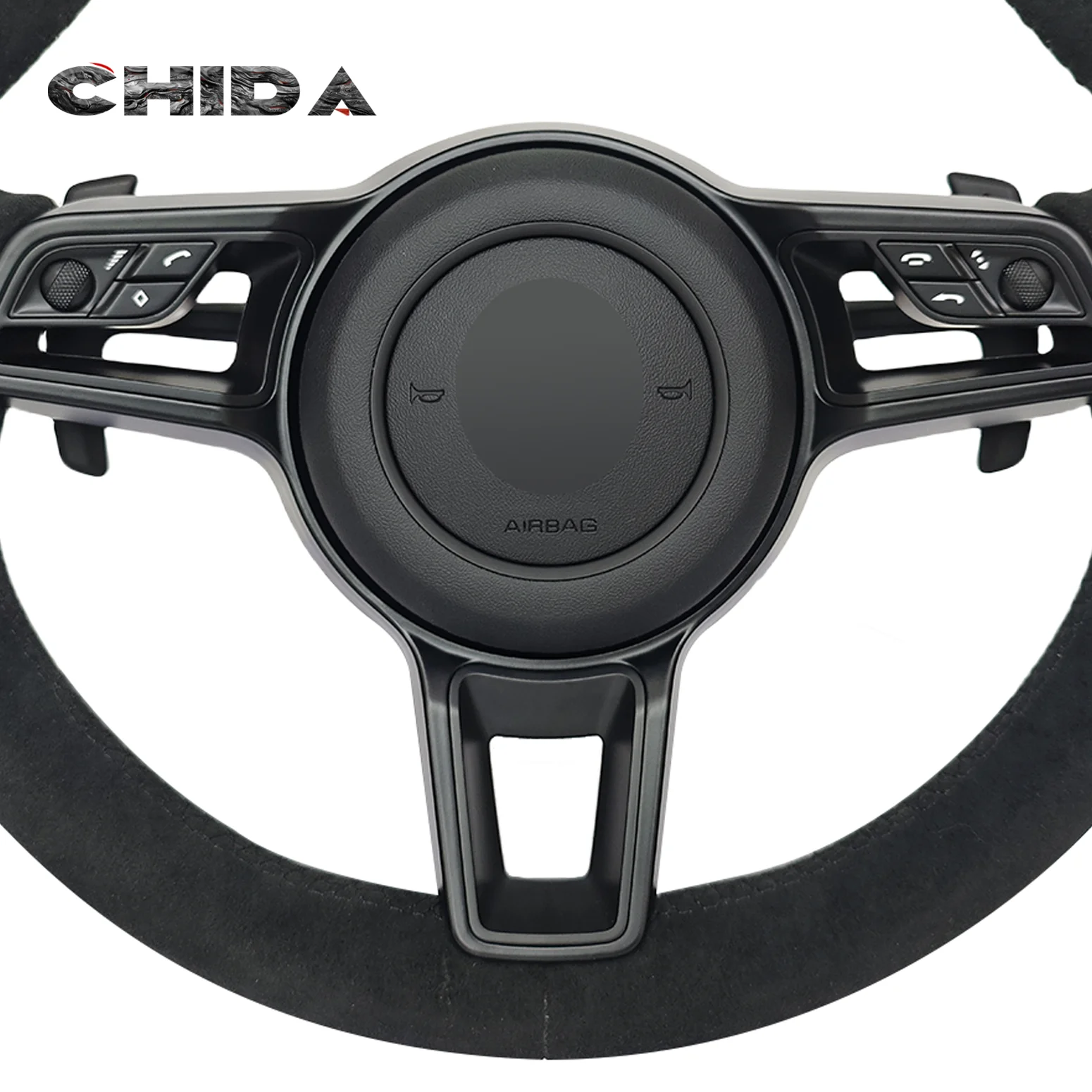 Sporty Full For Alcantara Suede Steering Wheel For Porsche Models Including Panamera Cayenne Taycan 970 997 958 991 Boxster 986