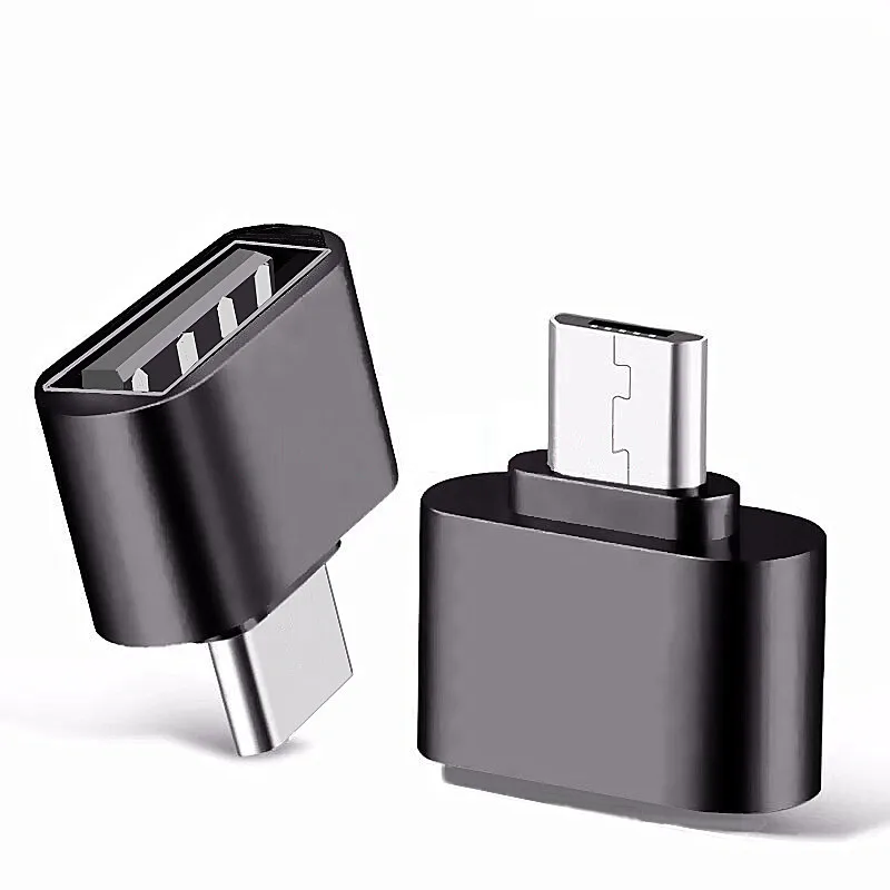 

1/2/5 шт. Универсальный Переходник Micro USB/Type-C к USB 2,0 OTG для телефона планшета ПК USB C