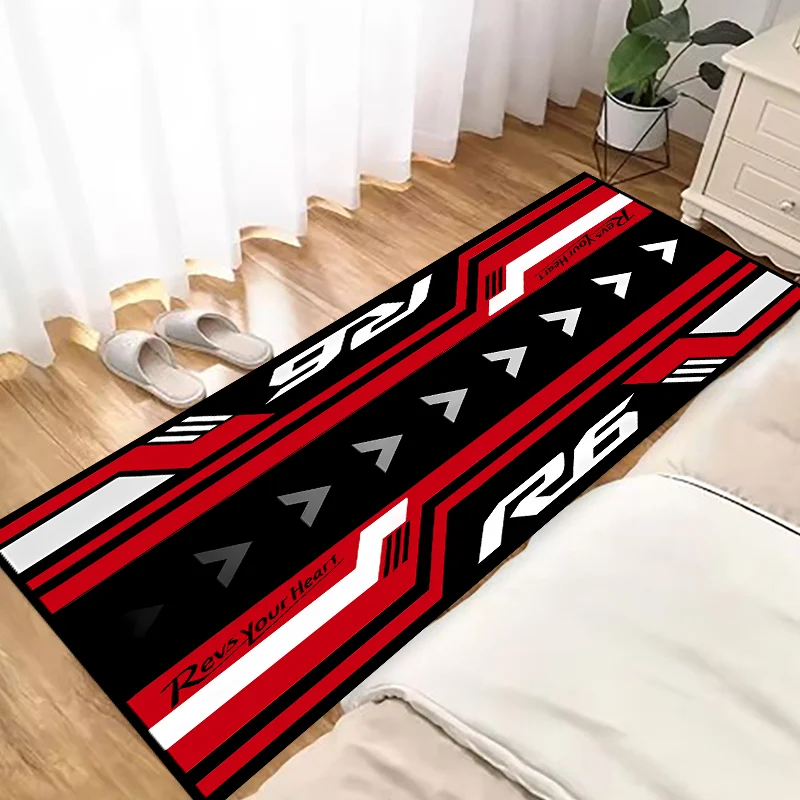 Racing Motorcycle Parking Carpet Polyester Racing Moto Carpets Anti-slip Mat Bedside  Bedroom Hallway Rug Display Mat Parking