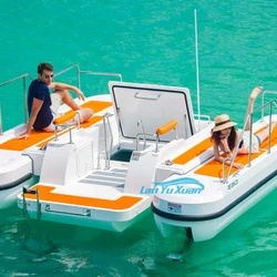 COMPACT SEMI SUBMARINE a bottom glass view pontoon Aluminum boat