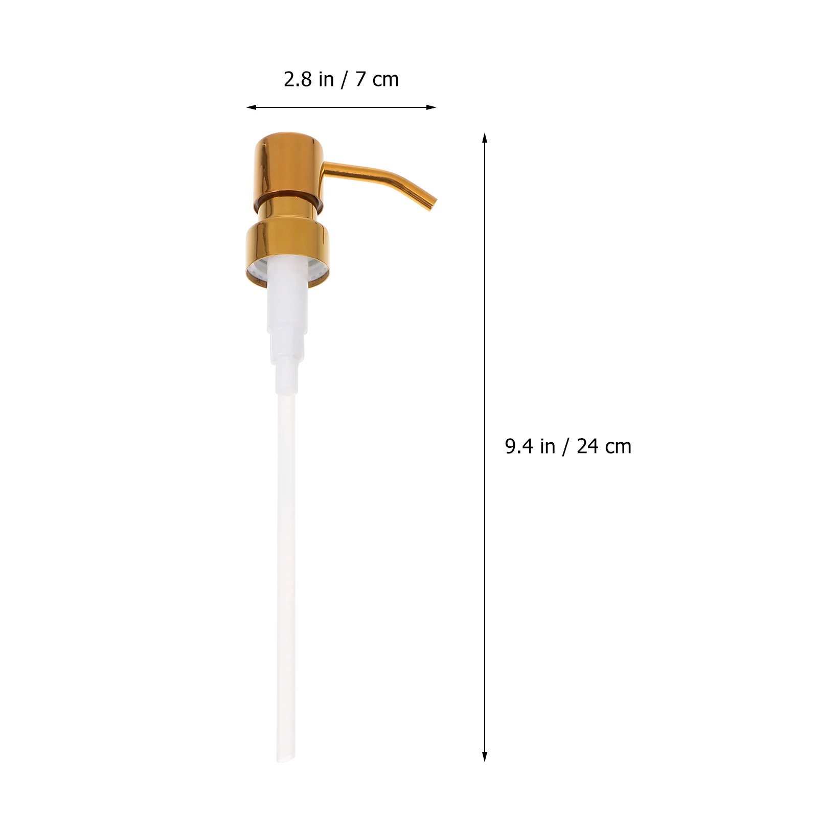 

2pcs Chrome Plated Pump Head Lotion Bottle Replacement Soap Dispenser Pump For Toiletries Bottles High Viscosity Liquid