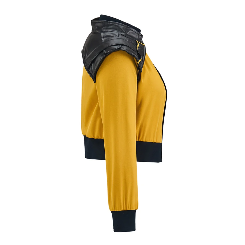 Movie Boy Kills World  Cosplay Costume Women  Yellow Casual Jackets Coat Halloween Carnival Suit