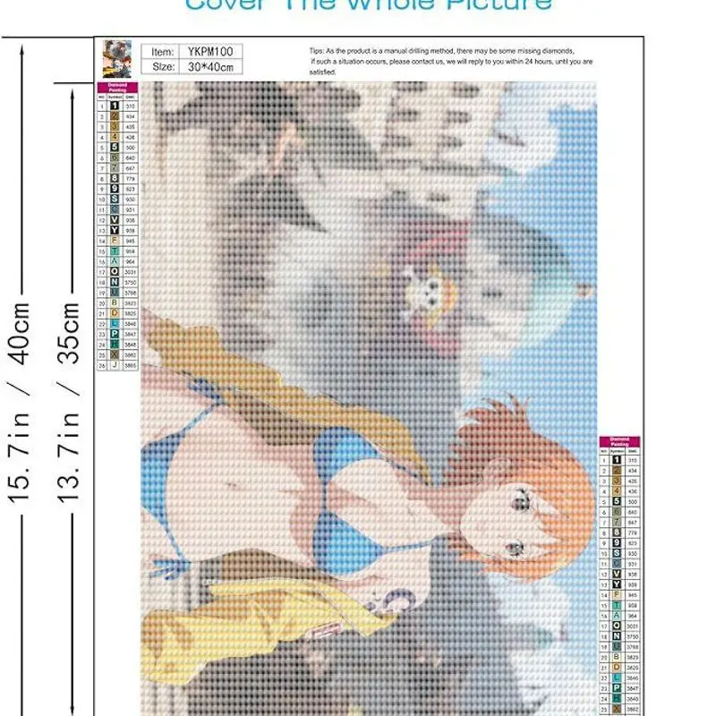 1PC 5D Full Drill One Piece Nami Diamond Painting Kit, DIY Anime Waifu Character Art, Sexy Bikini & Yellow Jacket Design in Pira