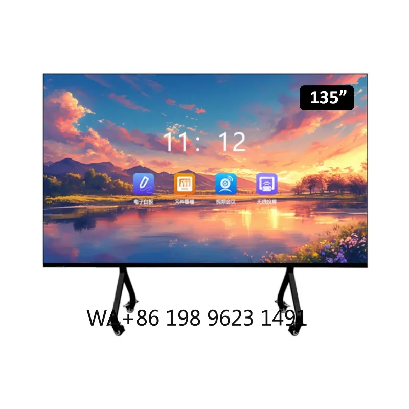 135 Inch COB P1.5625 Full HD LED Display Interactive Smart TV Screen for Indoor Education Teaching Conference