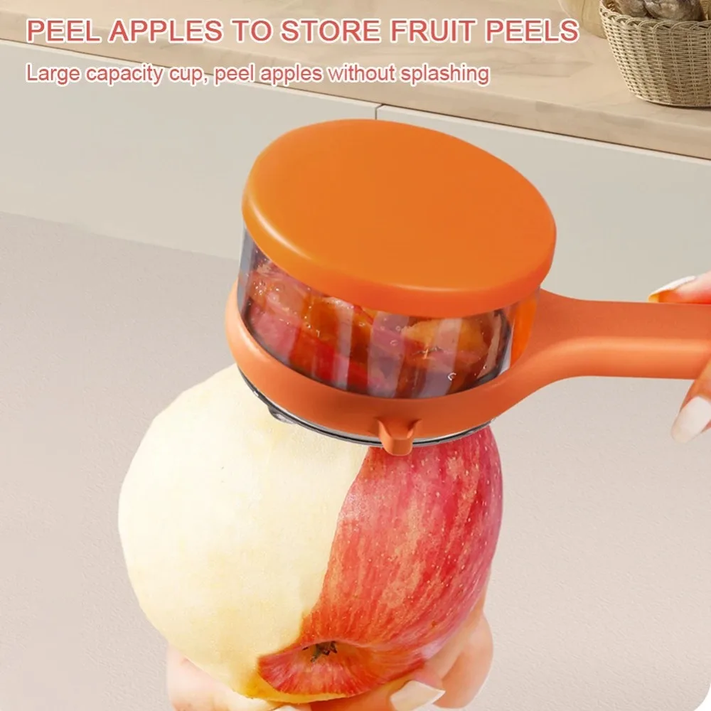 Storage Box Multifunctional Peeler Kitchen Accessories Portable Apple Peeling Cutter Storage Bucket Veggie Potatoes Peelers