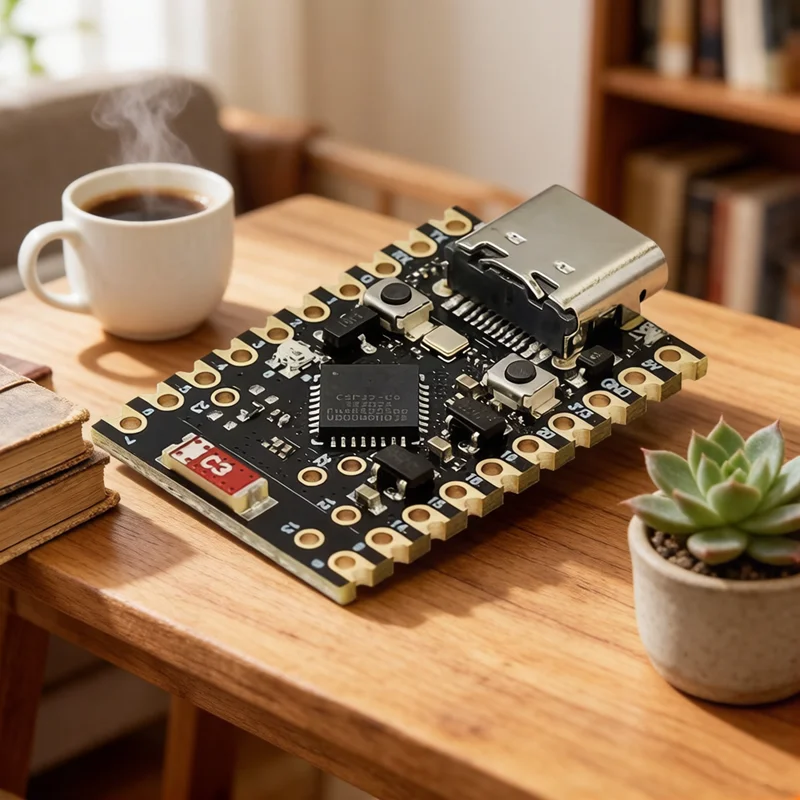 Compact ESP32-C6 SuperMini Development Core Board, Intelligent Microcontroller Chip, Programming Controller for Education