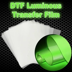 30pcs DTF luminous printing film thermal transfer vinyl transfer film A4 PET film printer directly prints T-shirts