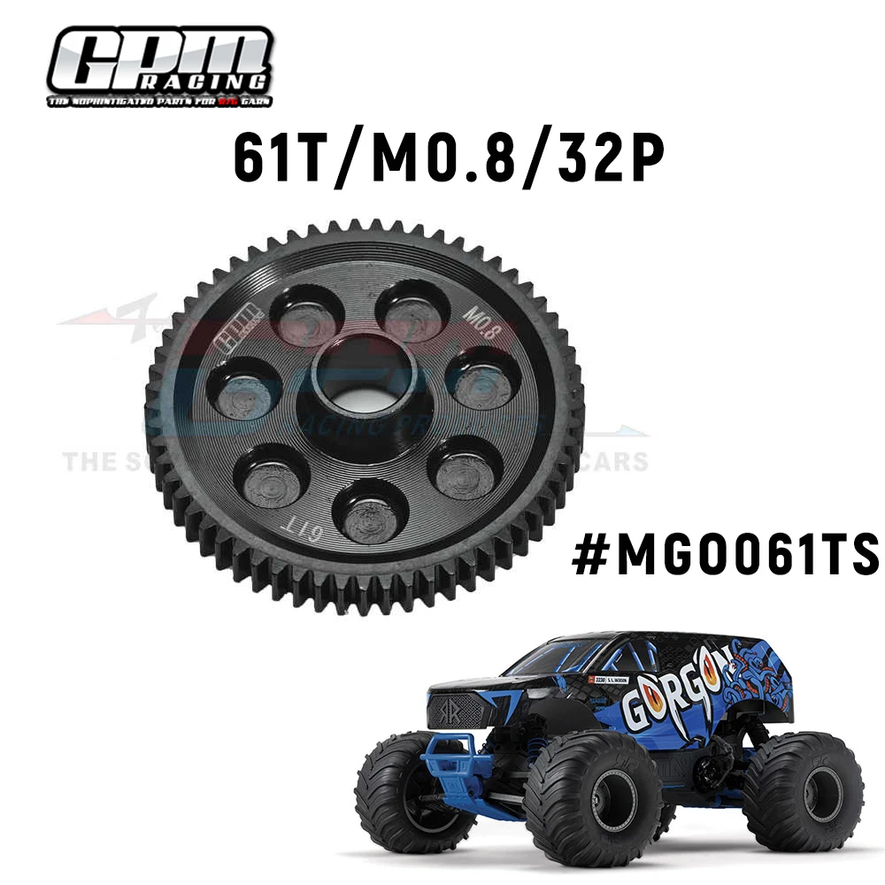 

GPM Medium Carbon Alloy Steel Large Gear Accessories for ARRMA 1/10 GORGON MEGA 550 BRUSHED MONSTER TRUCK RTR ARA3230ST1