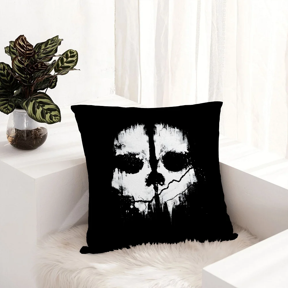 C-Call of D-Duty Pillow Case Plush Fabric Soft  Pillowcase Double Sided Print Cushion Cover Household Gifts