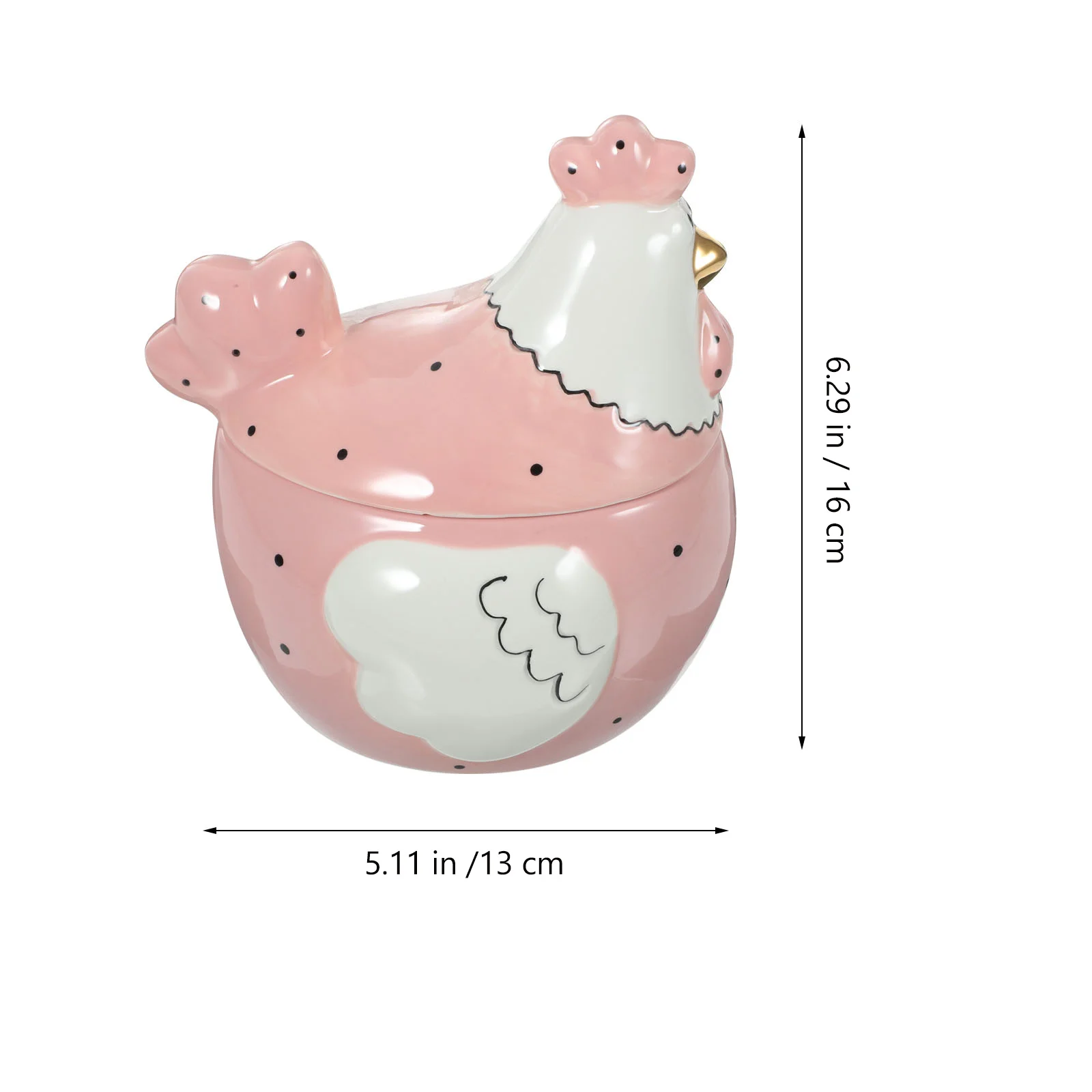 Ceramic Decorative Candy Jar Jewelry Organizer Small Jewelry Box Creative Desktop Storage Easter Gift