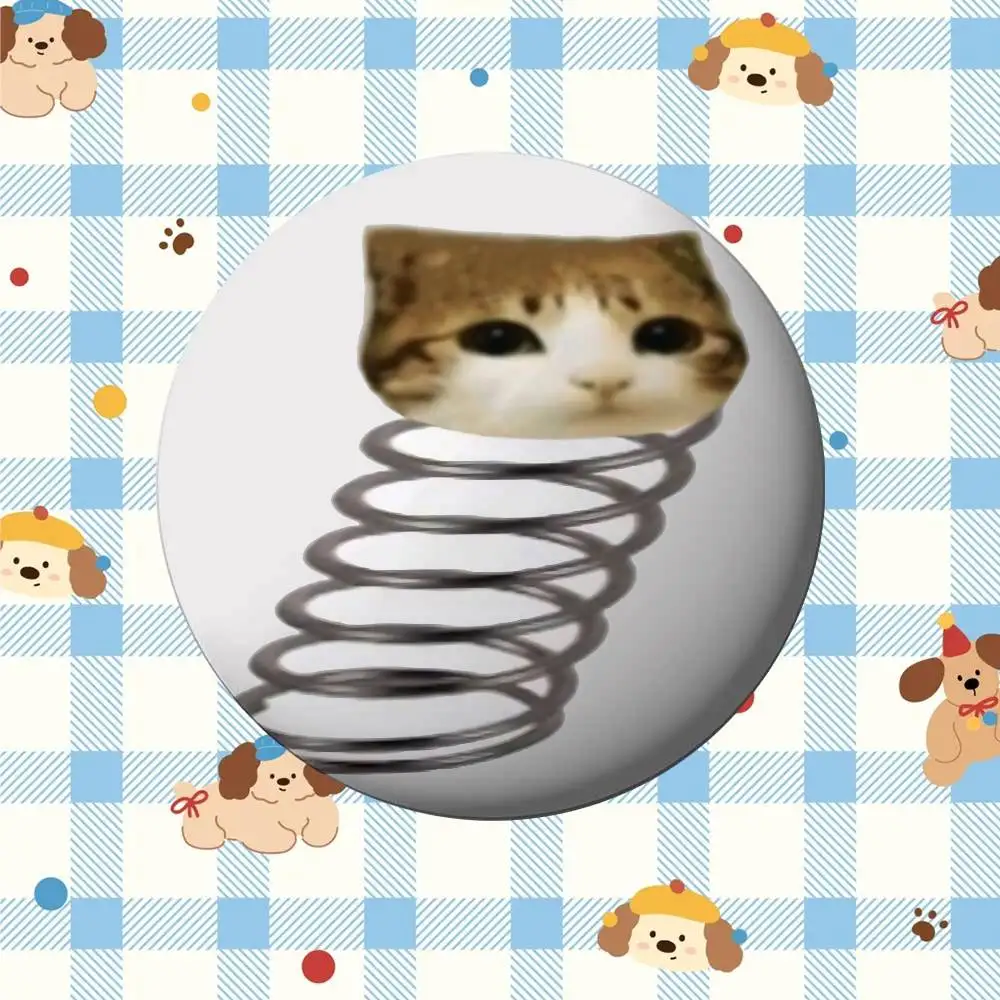 Niedliche Katzen-Memes Meow Kawaii Abzeichen Kreative Blechpins Kreative Zitat-Broschen Kleidung Rucksack Schmuck Geschenk Für – Detail 33