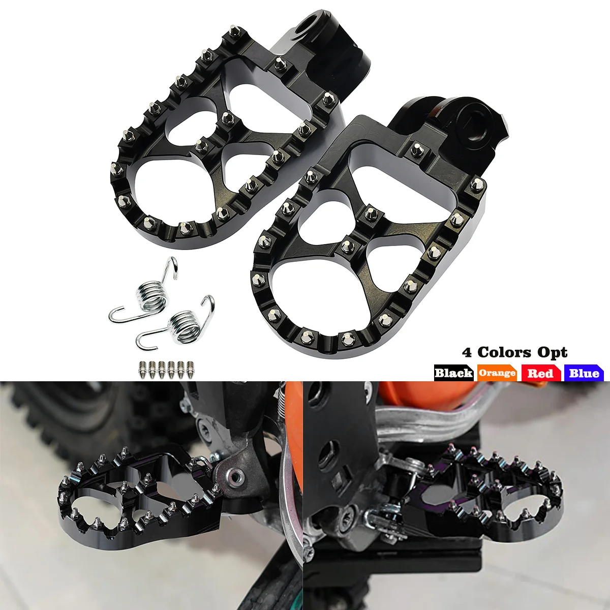 Foot Pegs FootRest Footpegs Rests Pedals For Husqvarna TE 300 FE 250 350 450 501 TC 65 85 14-16 701 Enduro/Supermoto 2016-2023