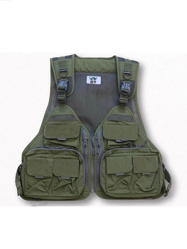 

Американская уличная жилетка с множеством карманов, повседневная и универсальная, регулируемая, без рукавов