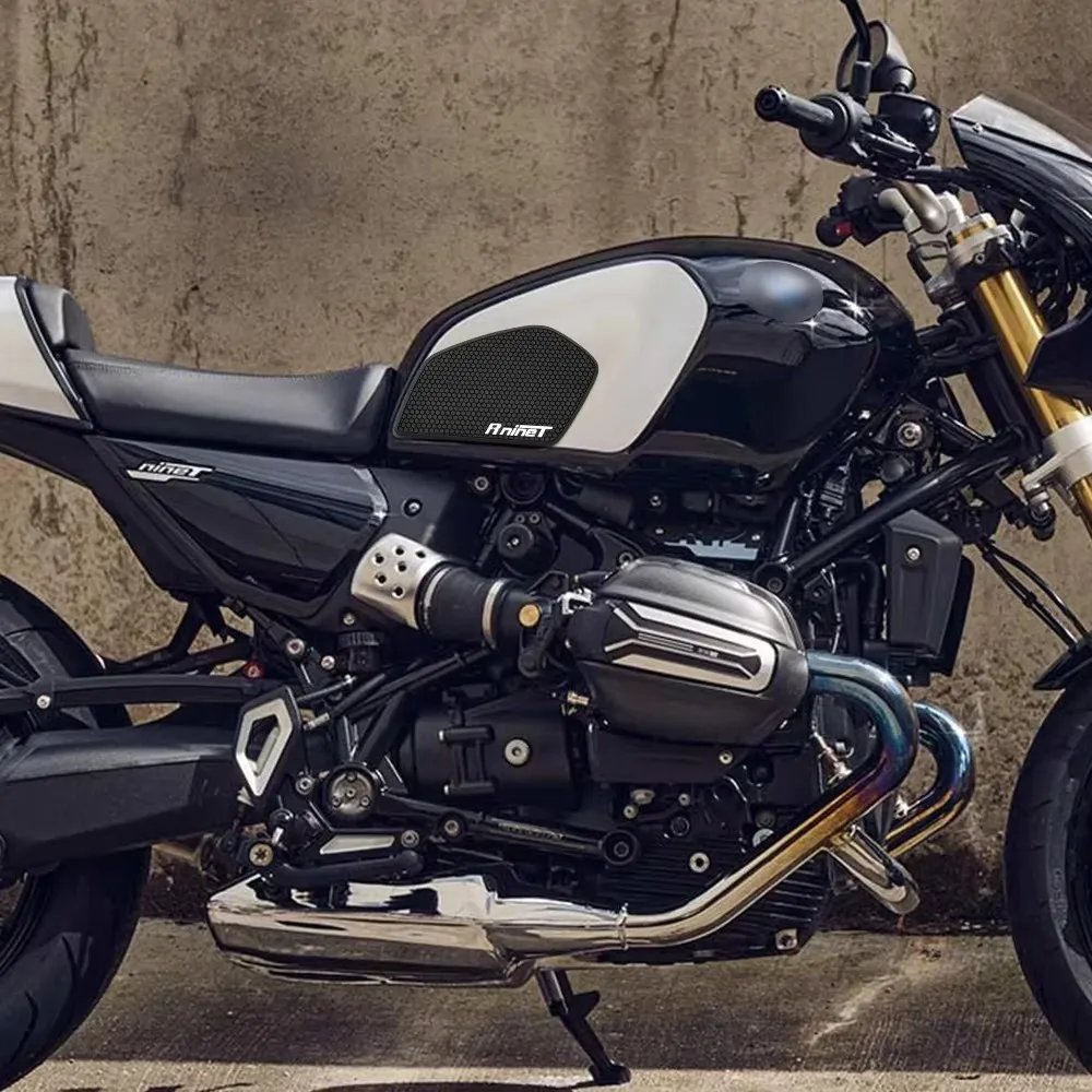 ل R12 nineT r12 تسعة T R12S 2024-2025 وسادة خزان الوقود دراجة نارية خزان الوقود وسادة خزان الوقود وسادة تثبيت المضادة للانزلاق ملصق