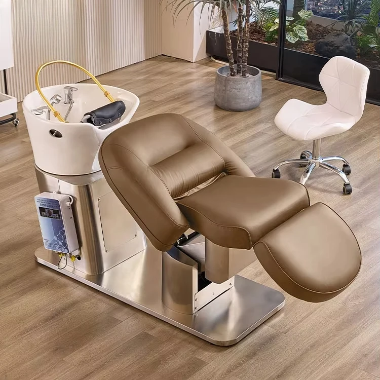 beauty salon electric lift head spa thai massage treatment washing shampoo chair