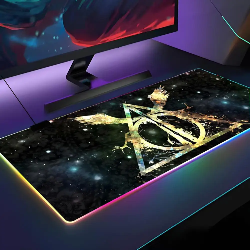 

Potters Wand Art Harries Logo Mouse Pad RGB Backlit Mouse Pad Laptop Mouse Pad Laptop Gamer Computer Desk Gaming Accessories