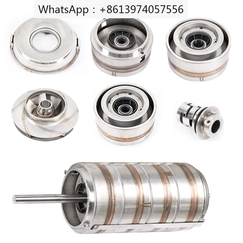 Stainless steel multistage water pump parts machine seal impeller rotor assembly pump core