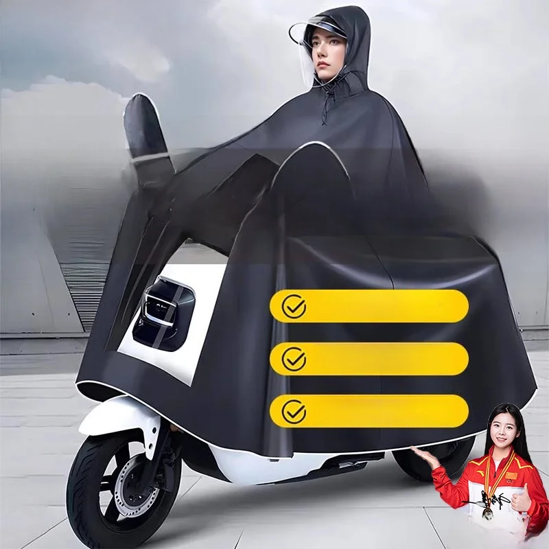 

Thickened Raincoat for Bicycles And Motorcycles Full Body Waterproof Riding Special Raincoat Adult Unisex Oxford Cloth