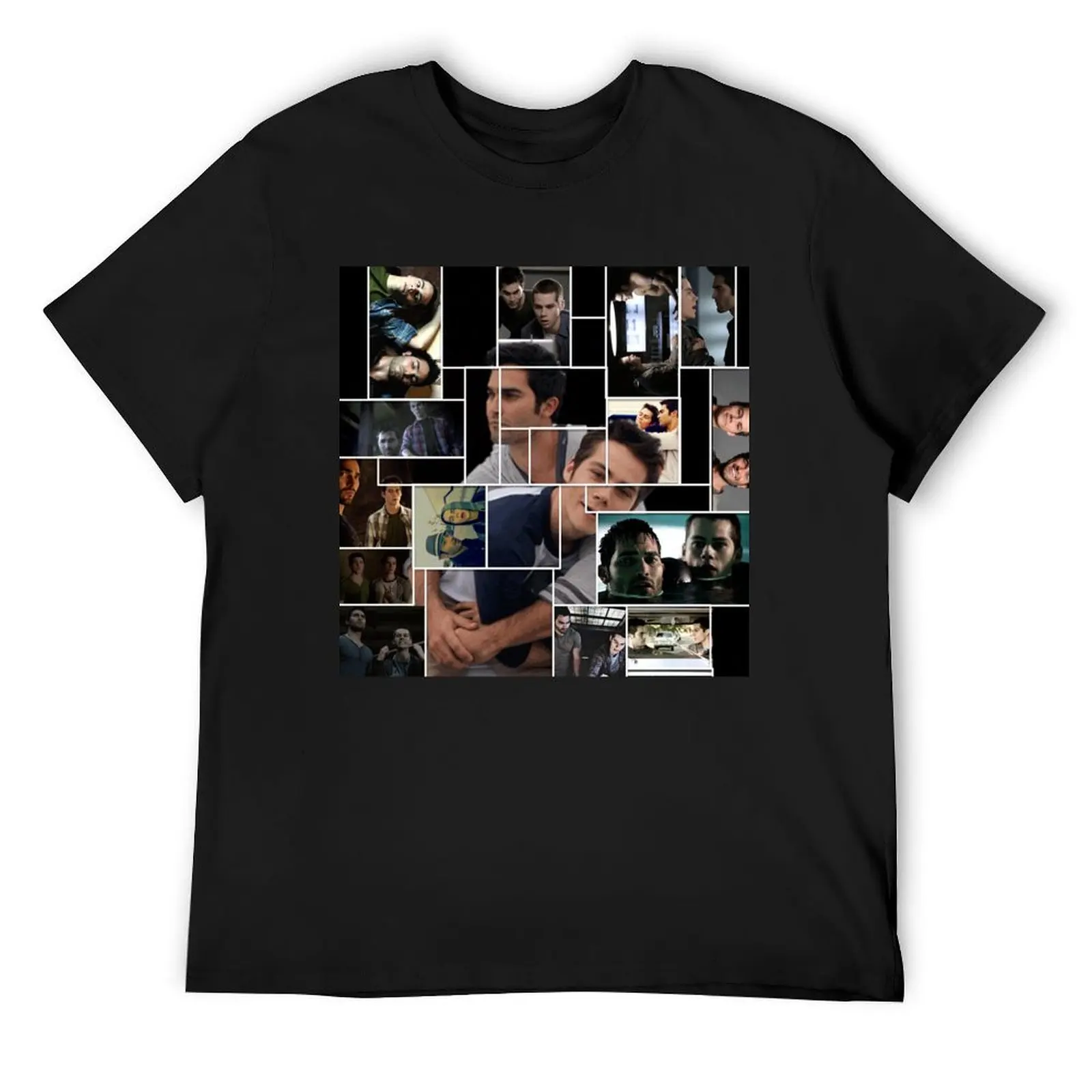 Sterek Squares T-Shirt for a boy cheap stuff tops shirts men