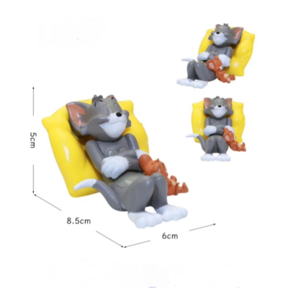 Kawaii Sleeping Doll Car Decoration Cute Cartoon Dashboard Decoration with Yellow Pillow Resin Doll Desktop Decoration Gift view 6