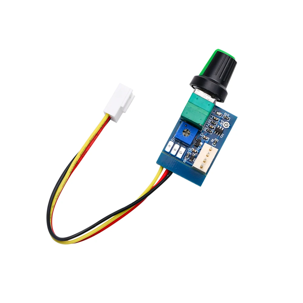 DC 12V PWM Speed Controller Fan Speed Governor W/ 3P Plug Cable 4 Wire Computer Temperature Control Switch for PC CPU Cooler Fan