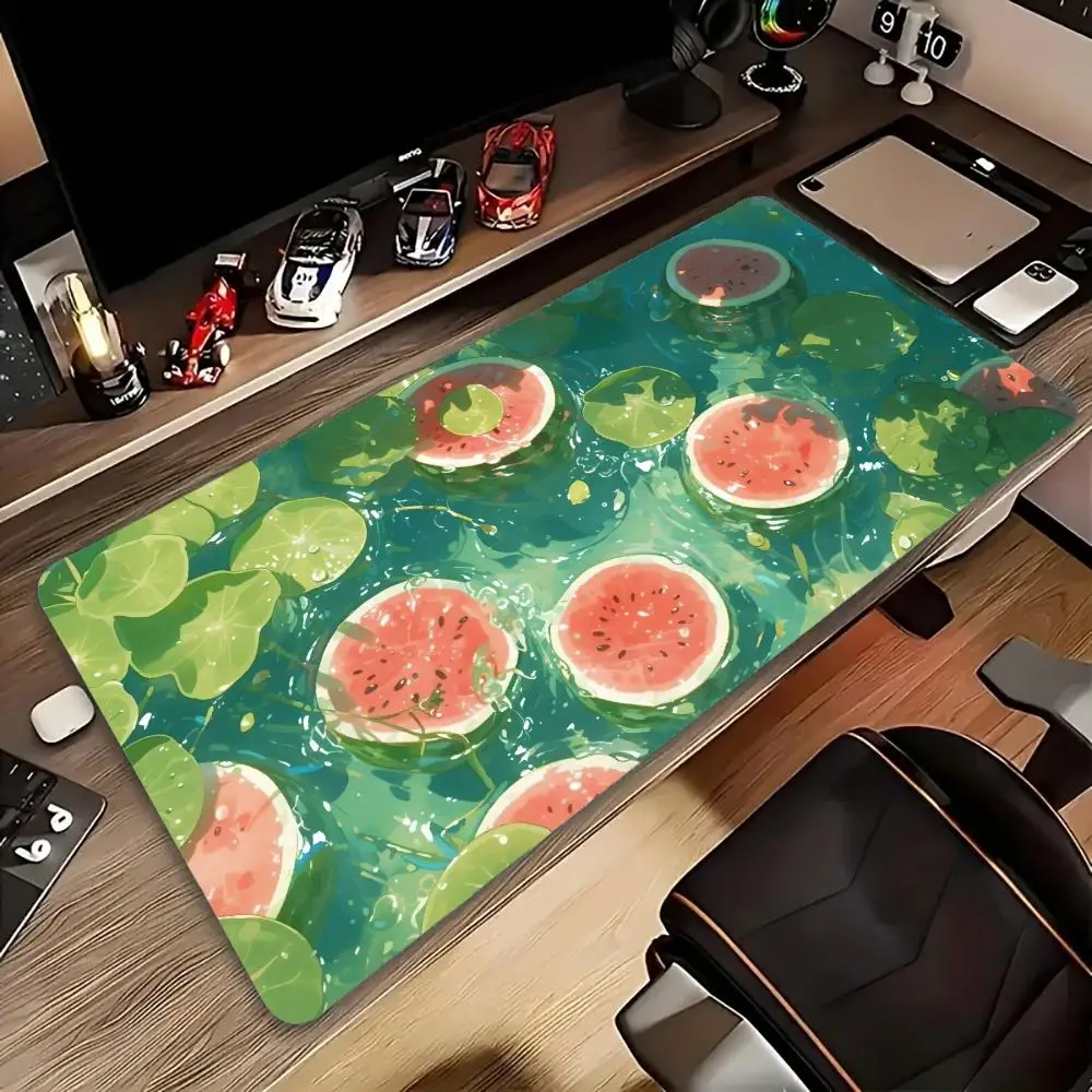 

Cartoon Summer Watermelon Mouse Pad Large Rubber Anti-slip PC Desk Accessories Mousepad for Office&Gamer Keyboard Mats Decor Mat