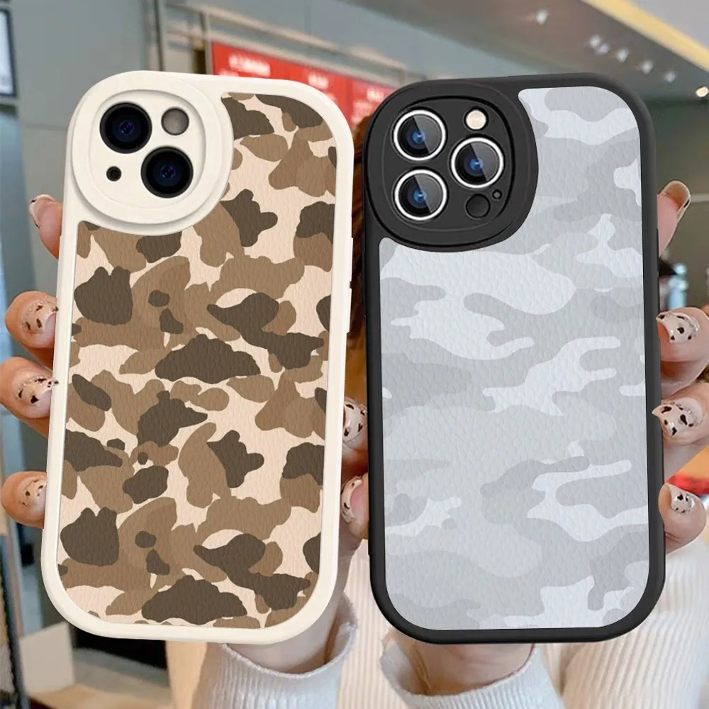 

Camouflage Camo military Phone Case Hard Leather For iPhone 14 13 12 Mini 11 14 Pro Max Xs X Xr 7 8 Plus Fundas