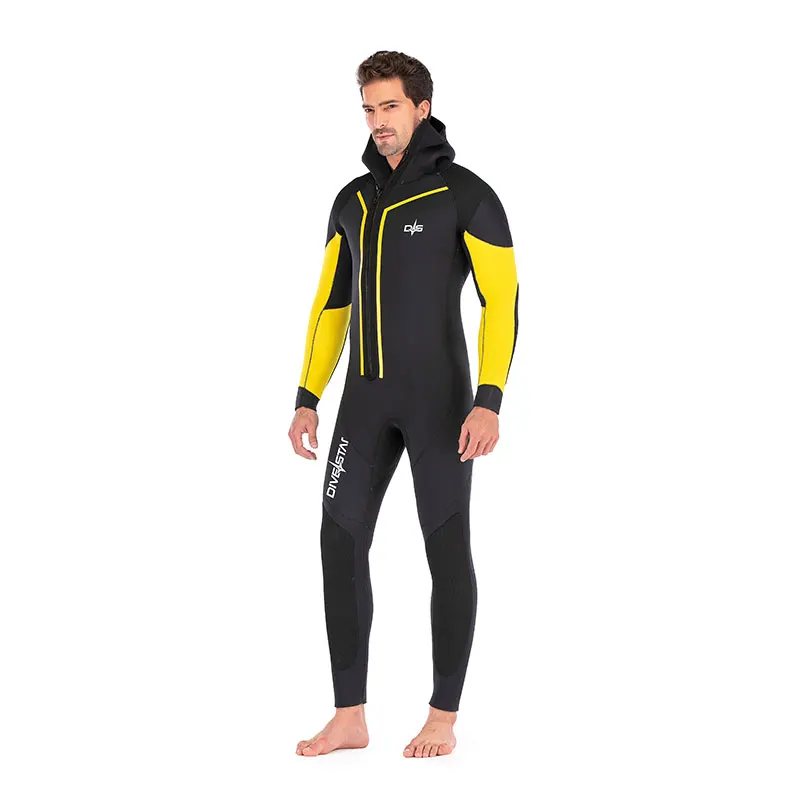 Stretch  Neoprene Wetsuit Winter Warm Front Zip Full Diving Suit for Snorkeling & Scuba Full Coverage Swimmi Gear
