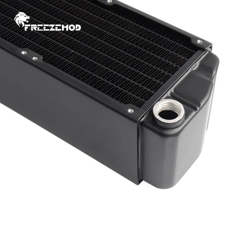 FREEZEMOD Server Water Cooling  80mm X3 X4Radiator,Aluminum Heat Exchanger Thickness 65mm 3 Layers 'Z' Type Water Channel