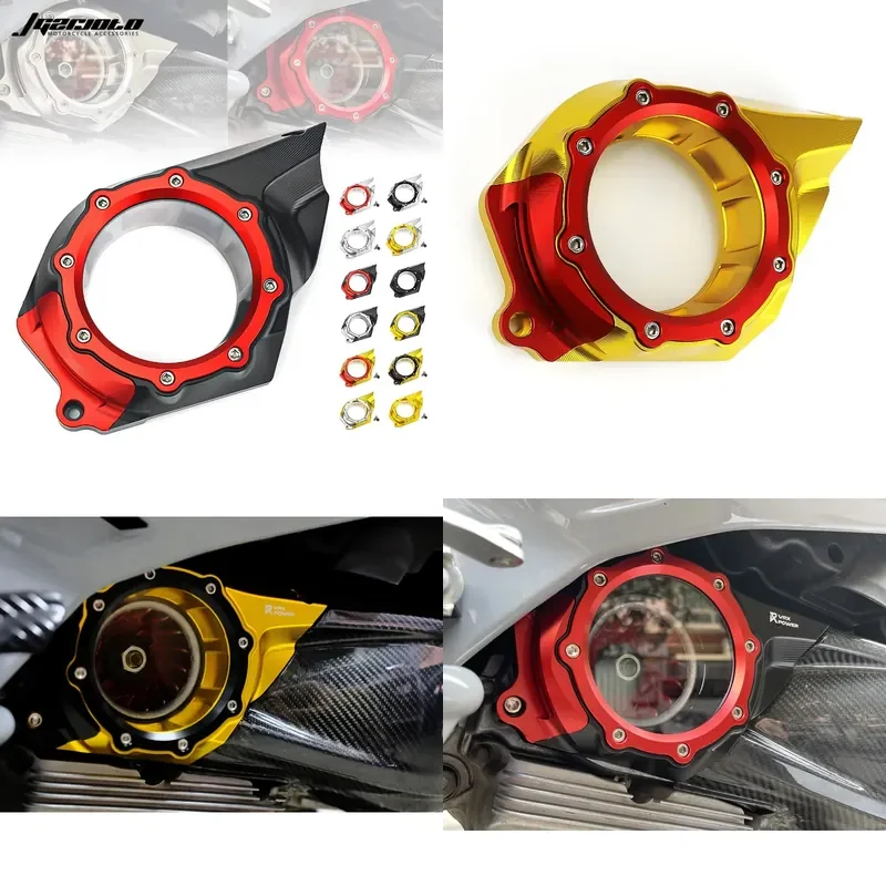 2026 Hot Sale Motorcycle CNC Intake Pulley Protector Engine Shield Gearbox Cover Accessories for VESPA GTS 250 300 2019-2023