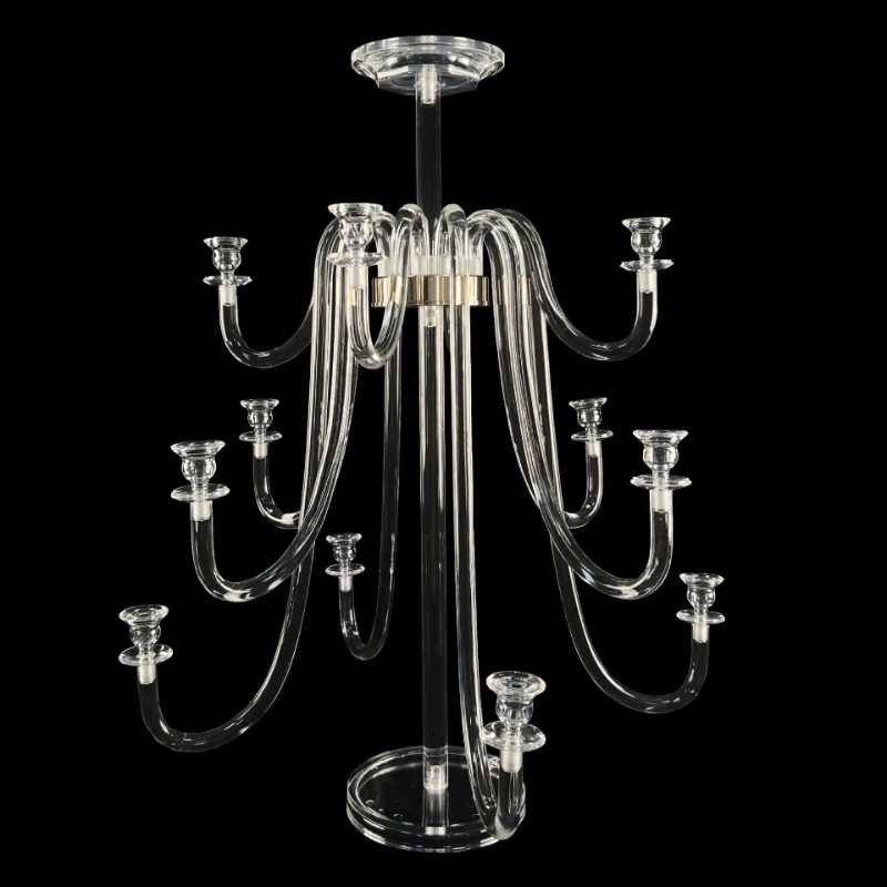 

Wedding transparent acrylic candle holder ornament romantic artistic home dinner candle holder wedding hotel table decoration