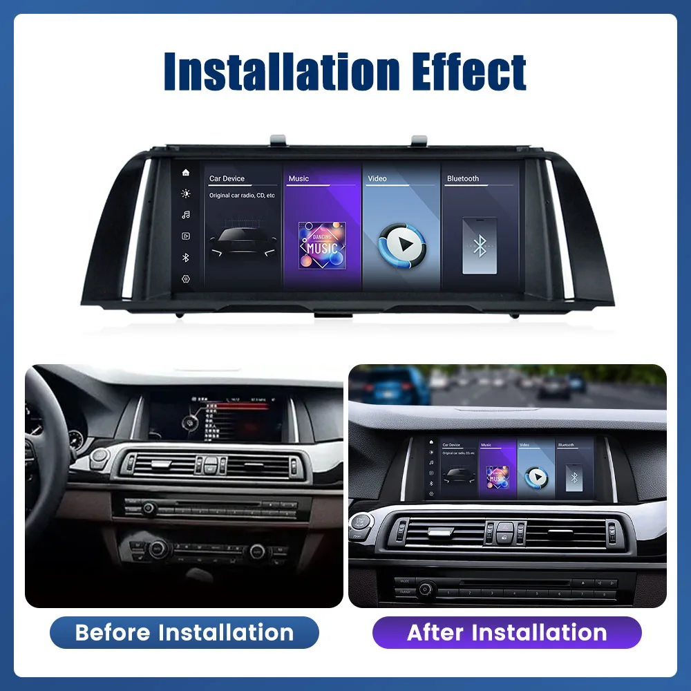 10.25” Car Radio For BMW 5 Series F10 F11 2011-2017 CIC NBT System GPS Navigation Multimedia Display Head Unit Video Player