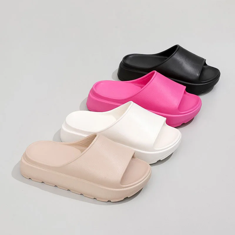 2024 New Pop Soft-Soled Beach Slippers Made Of EVA Materials Favorite Bathroom Non-Slip Shoes Comfortable And Fashion Flip Flops