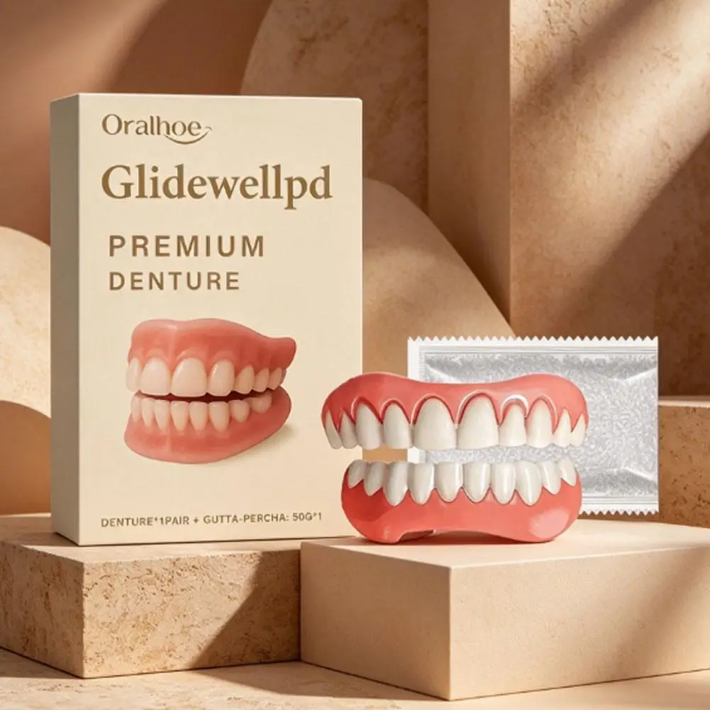 Aesthetic Denture Kit Reusable Food Grade Silicone Teeth Cover Soft Comfortable Smile Enhancer Easy to Clean Suitable for Daily