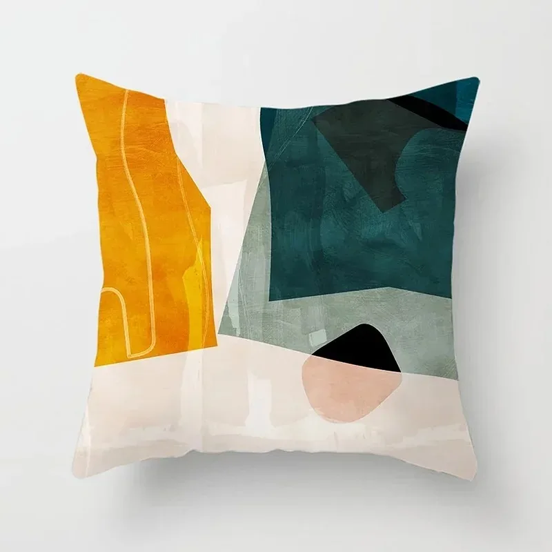 غطاء وسادة رمي إبداعي ملون مع طباعة قطيفة قصيرة لتزيين أريكة غرفة المعيشة وغطاء وسادة