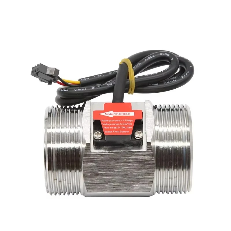 

High Precision Water Flow Sensor Stainless Steel Turbine Fluid Water Flow
