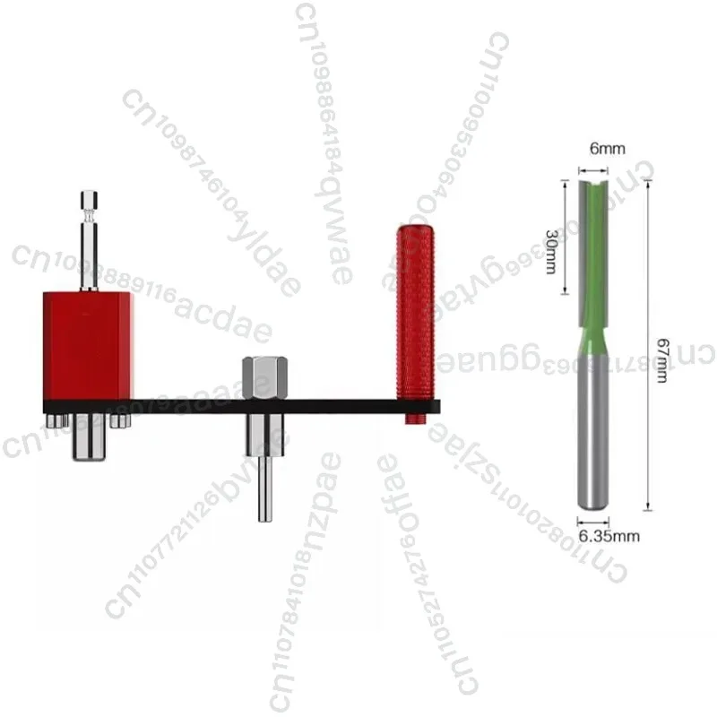

Регулируемый многофункциональный инструмент для вырезания отверстий в подвесных потолках, сотовых панелях, светильниках и для круглых отверстий в дереве