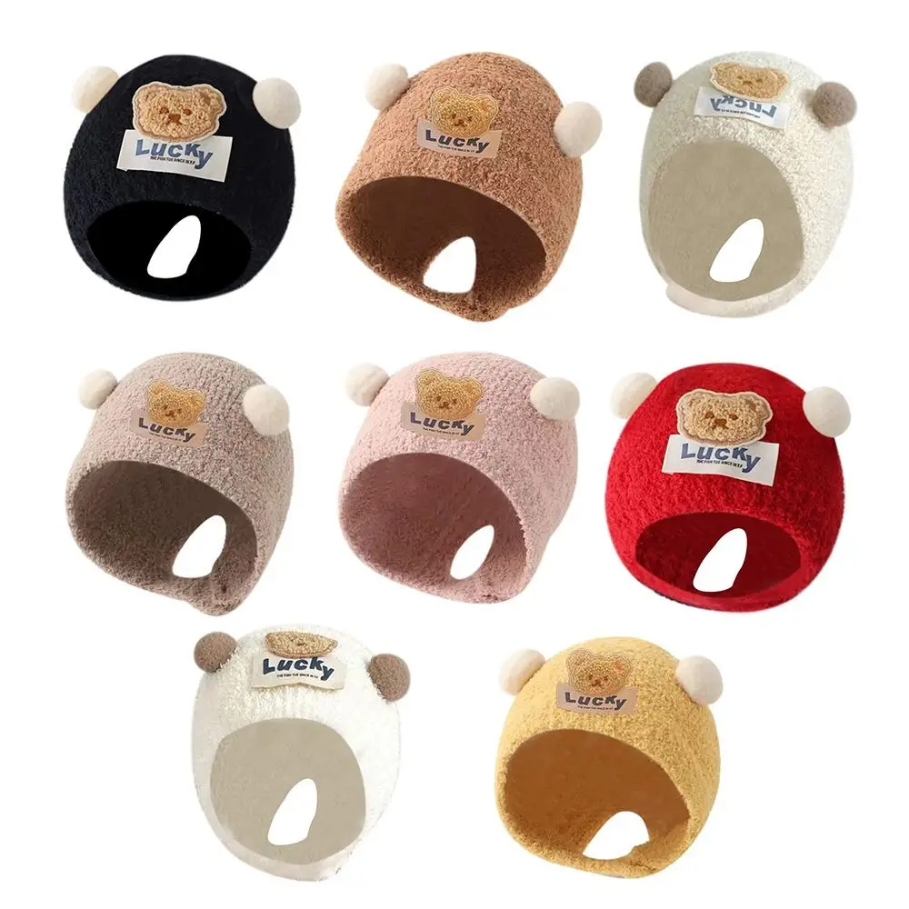 

Autumn Winter Warm Hats for Baby Children Kids Toddler Crochet Hat Hip Hop Newborn Beanies Pullover Cap Plush Bonnet Caps