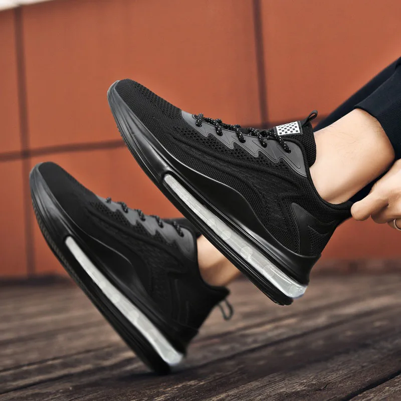 أحذية جري كاجوال أنيقة للرجال أحذية رياضية ناعمة قابلة للتنفس لفصل الربيع والخريف أحذية مشي مريحة للرجال في الهواء الطلق