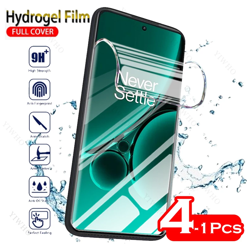 4-1psc Front Safety Hydrogel Film for OnePlus Nord CE3 CE3 Protective Screen Protector Clear Transparent Film Not Tempered Glass