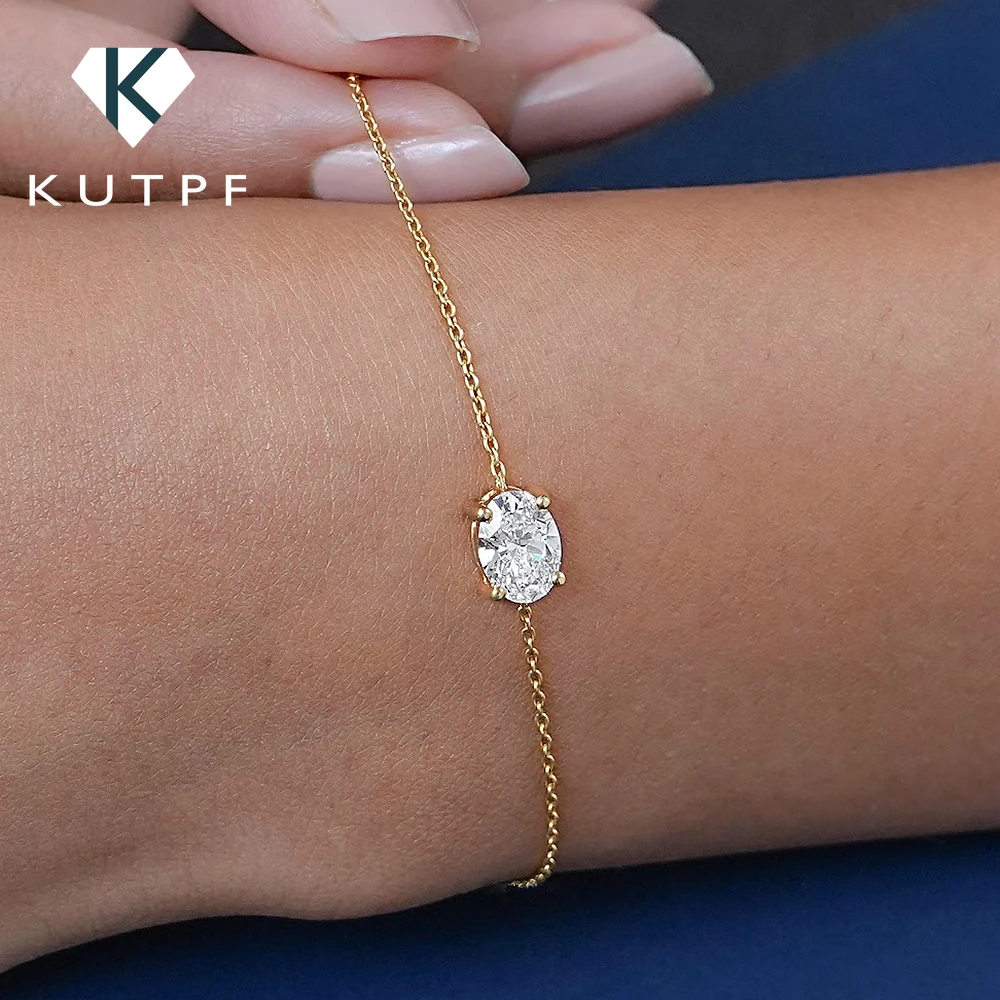 認定済み-05-2カラット-オーバルカット-ソリティア-モアサナイト-ダイヤモンド-ブレスレット-レディース-s925シルバー-18金メッキ-リストチェーン-ジュエリー