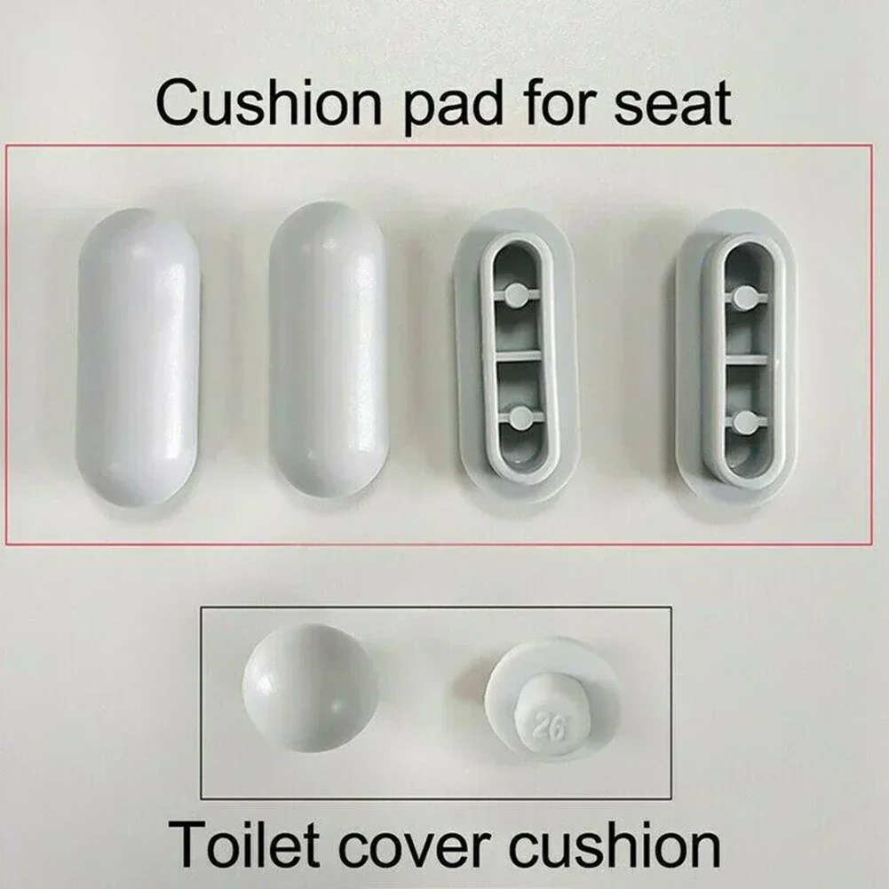 Toilet Lid Accessories Brand New Toilet Seat Buffers Pack-white Stop Bumper Seat Bumpers Top Cover Cushion Adhesive Pads Toilet