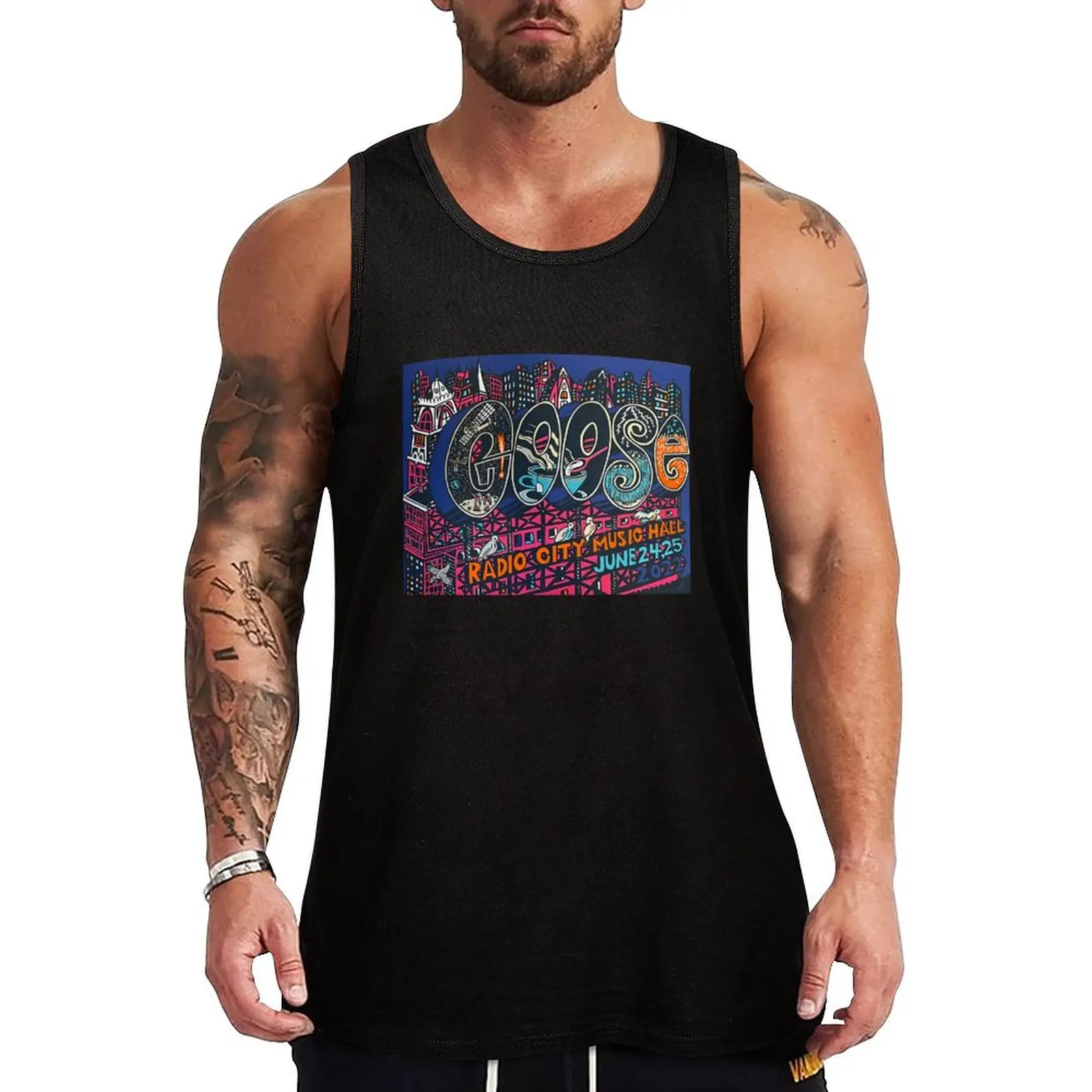 Radio City Music Hall Tank Top Everyday Basic Tank Top Comfort Cotton Undershirt