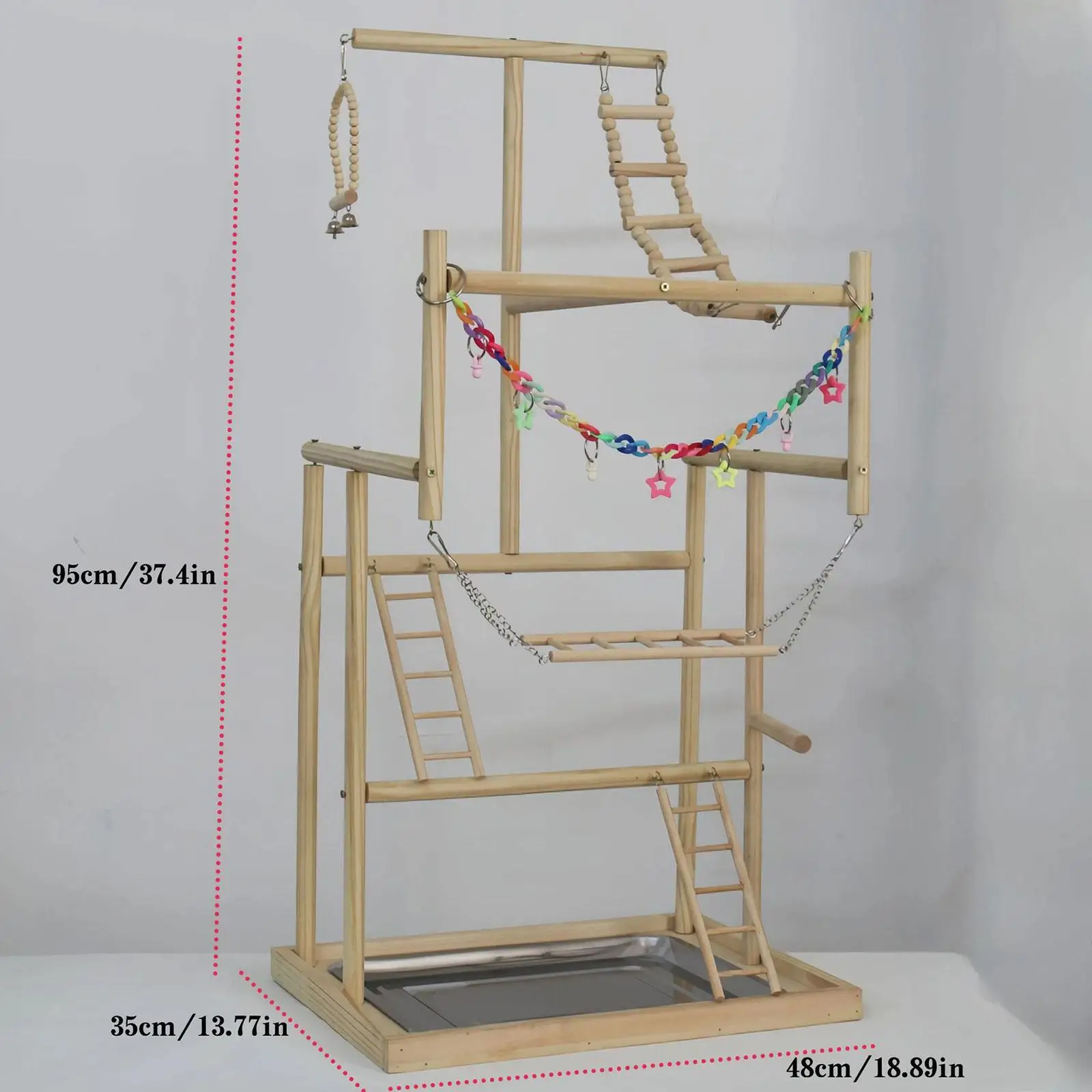 Soporte para juegos de loros y mascotas, soporte para juegos de pájaros, accesorios para jaula, juguete de gimnasio, soporte para percha para loros