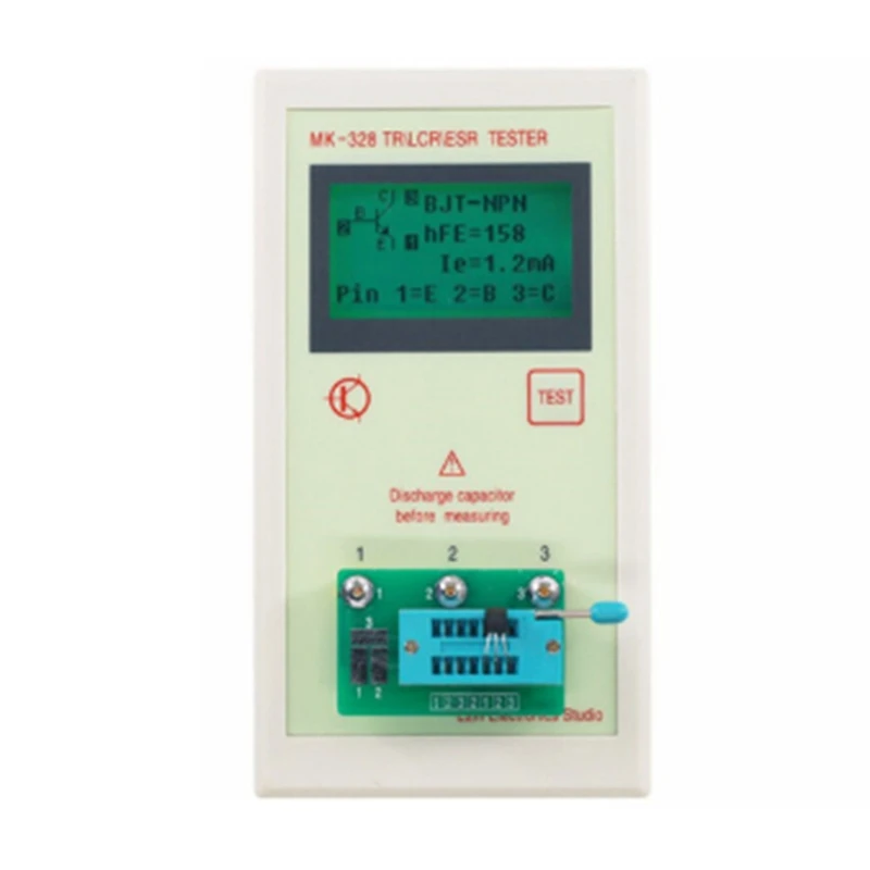 MK-328 Capacitor Resistor Transistor Triode Tester Inductance Capacitance Resistance Meter ESR LCR NPN PNP MOS