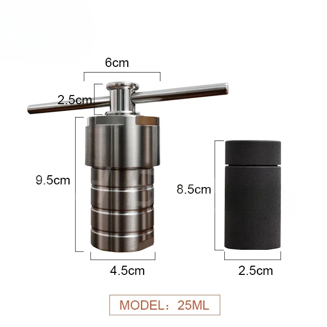 

500mL Spot Pressure Bomb Hydrothermal Synthesis Autoclave Lined with PTFE PPL