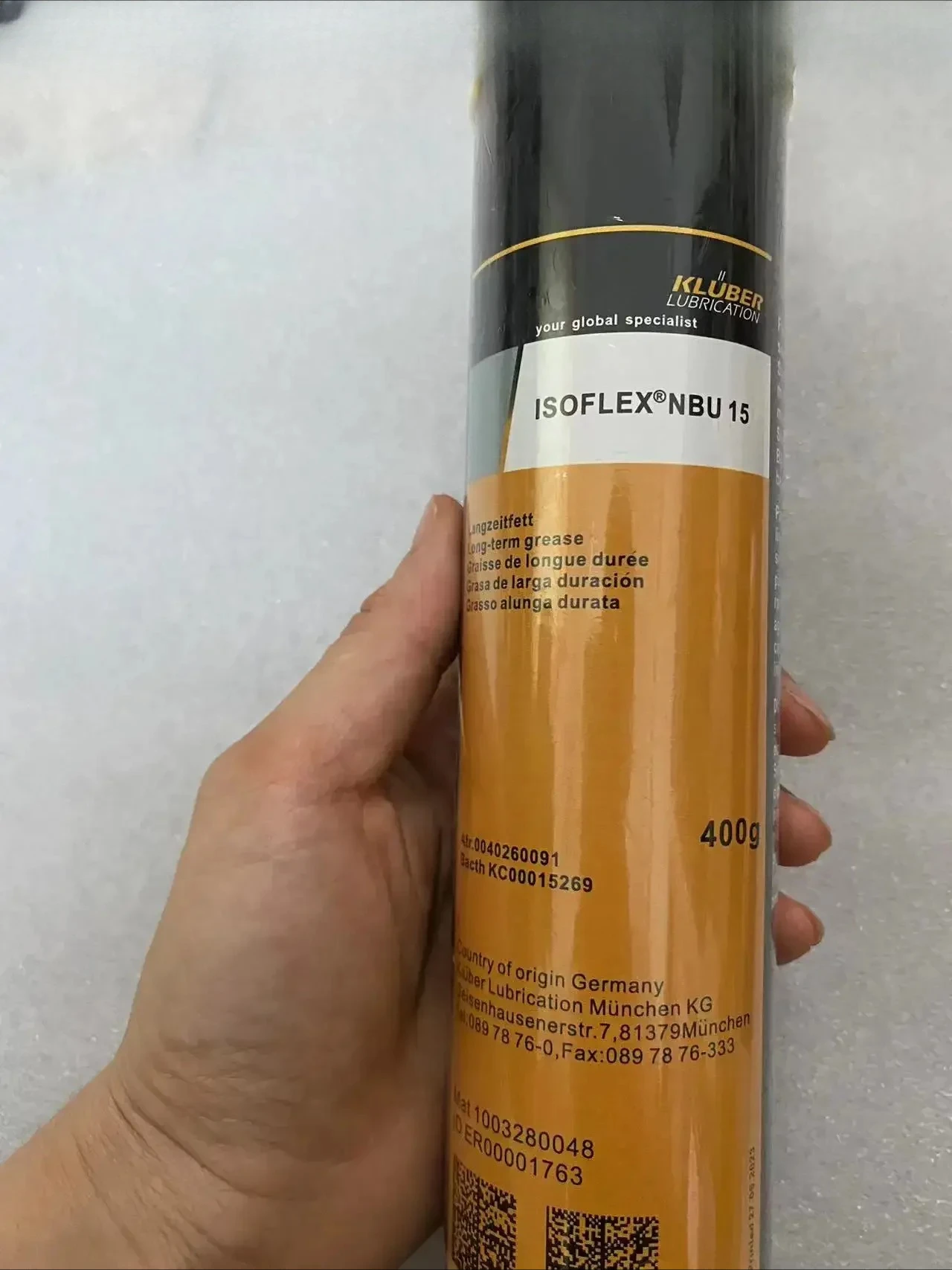 Lubricants Bearing Grease 1KG Industrial ISOFLEX NBU15