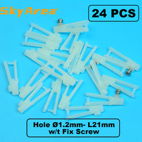 24pcs Nylon Clevis 1.2xL21mm For Electric RC Model Servo Push Rod Plane Aeromodelling RC parts