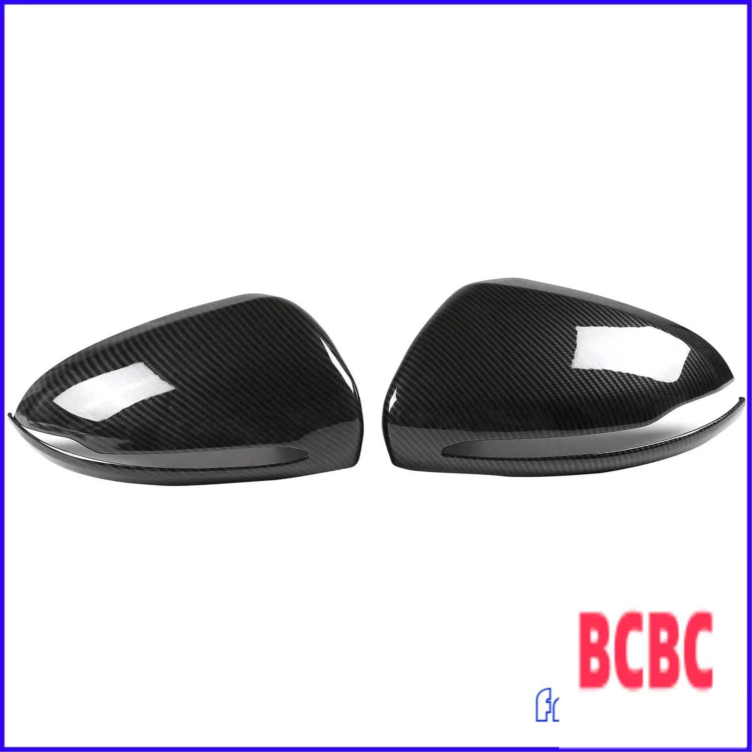 BB-For Mercedes Benz B C E S GLB GLC Class W205 W213 W253 ألياف الكربون ABS الجانب مرآة الرؤية الخلفية غطاء الكسوة #1